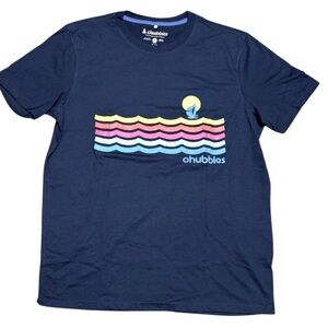 ⭐️ NEW‼️Chubbies Men's Navy Graphic Colorful T-Shirt NWOT